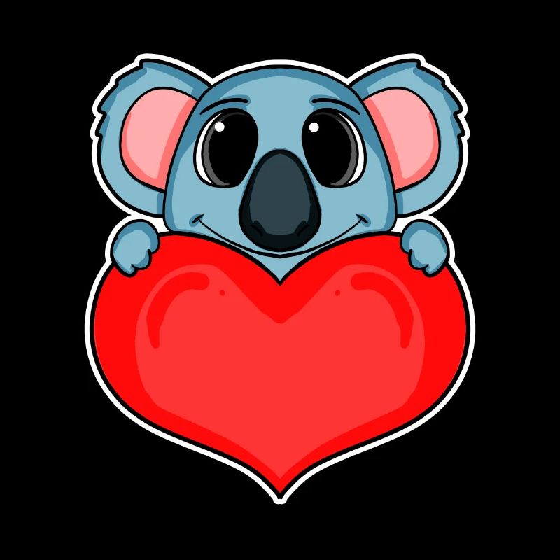 Koala mit Herz - Liebe Romantisch