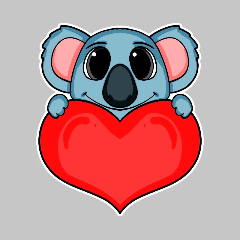 Koala mit Herz - Liebe Romantisch