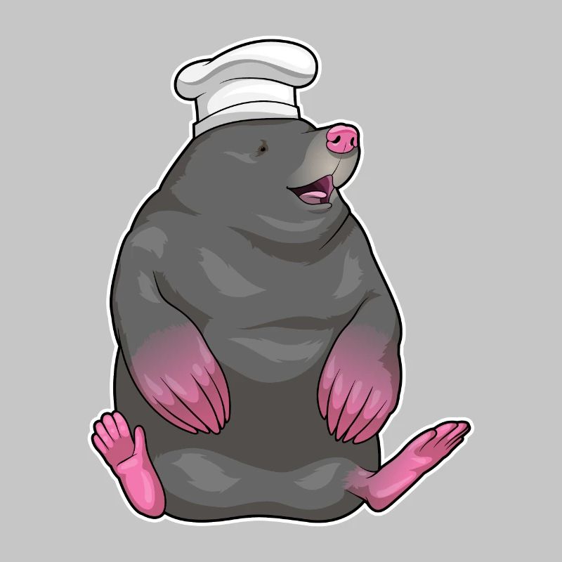 Mole Chef Chef Hat Cooking