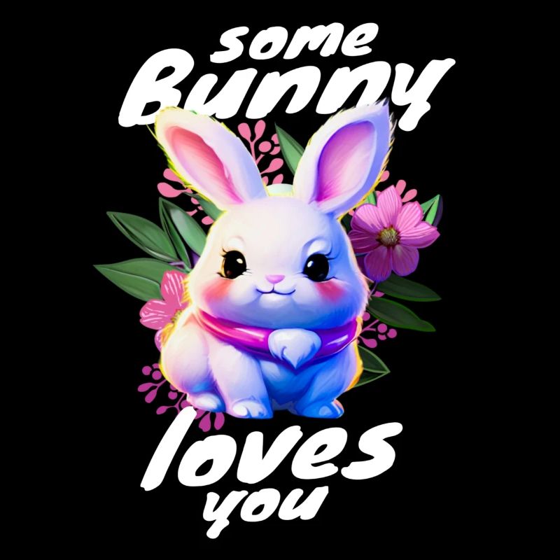 Le lapin de Pâques doux vous apporte de l’amour
