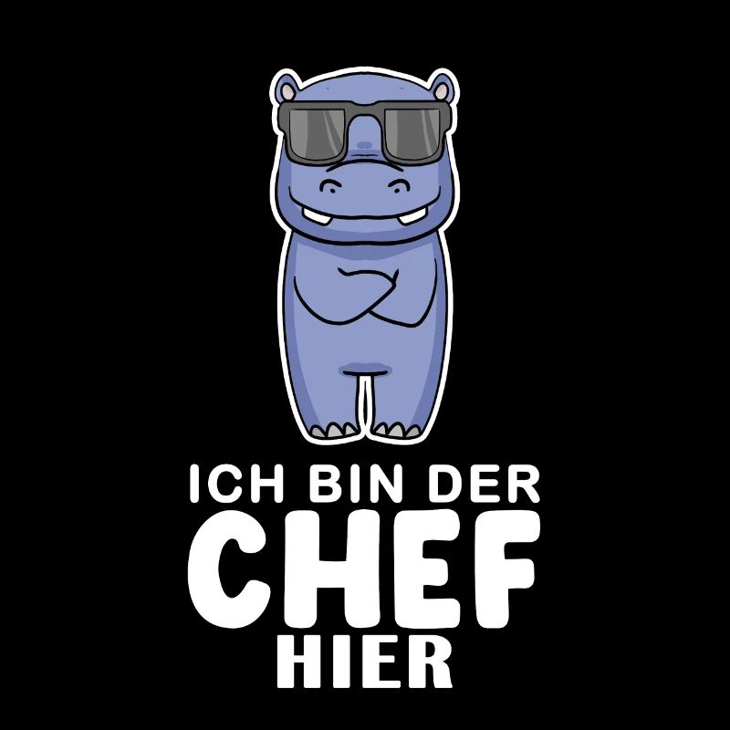 cooles Nilpferd Chef Spruch
