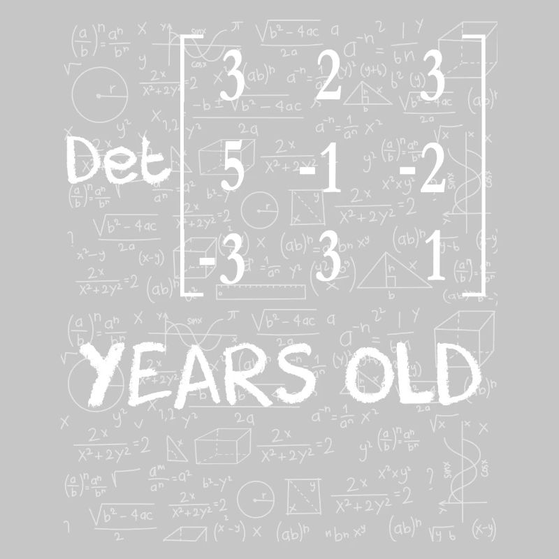 53rd birthday 53 years matrix determinant