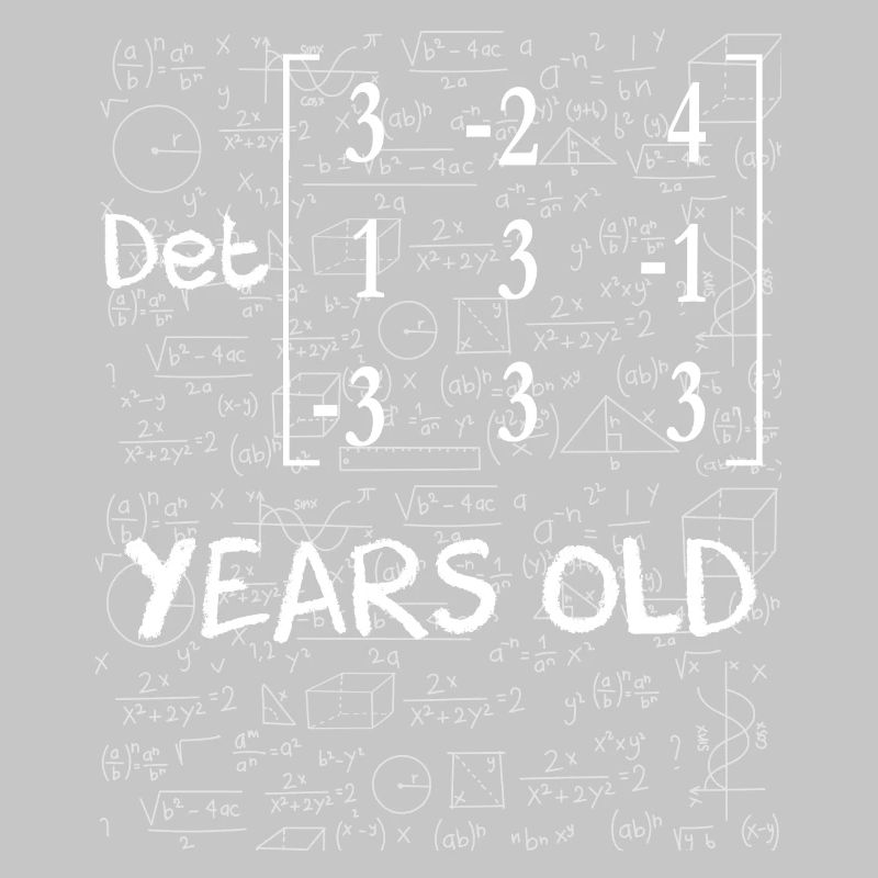 84th birthday 84 years matrix determinant