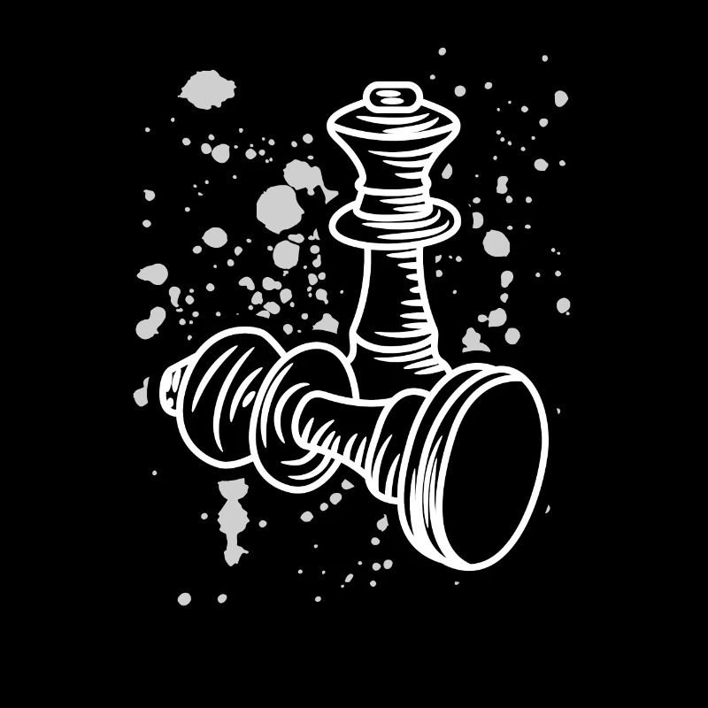 Chess pieces drawing