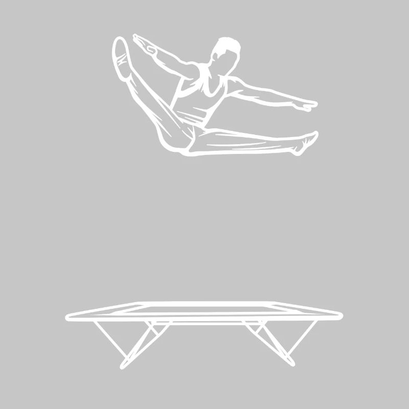 Trampolinspringer Junge