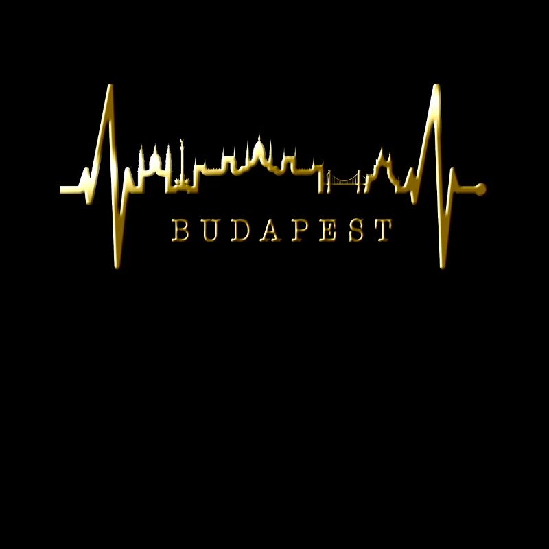 Budapest Skyline Herzschlag Ungarn Herz Budapester