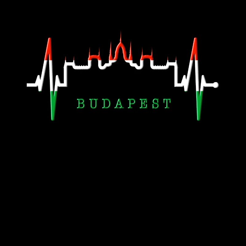 Budapest Skyline Herzschlag Ungarn Herz Budapester