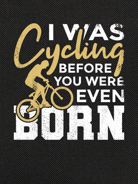 Lustiger Radfahrer Spruch