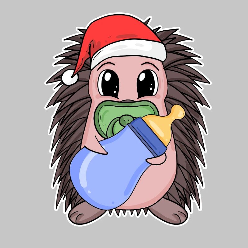 Hérisson bébé Noël