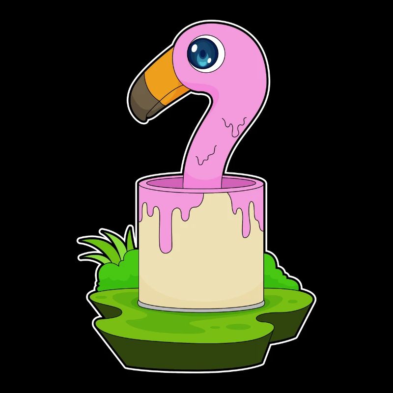 Flamingo Painter Paint Seau de peinture