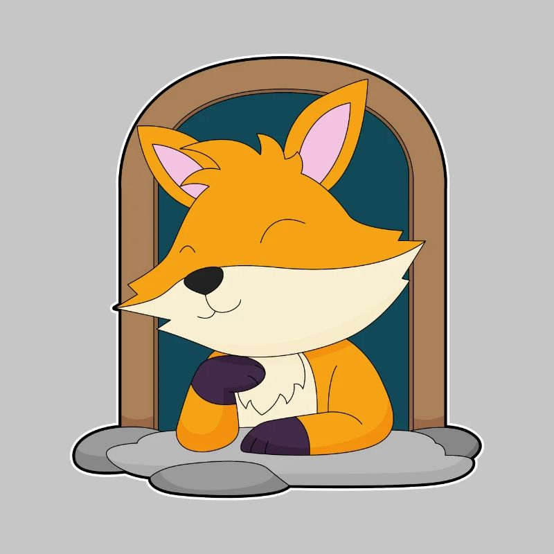 Fox in a window