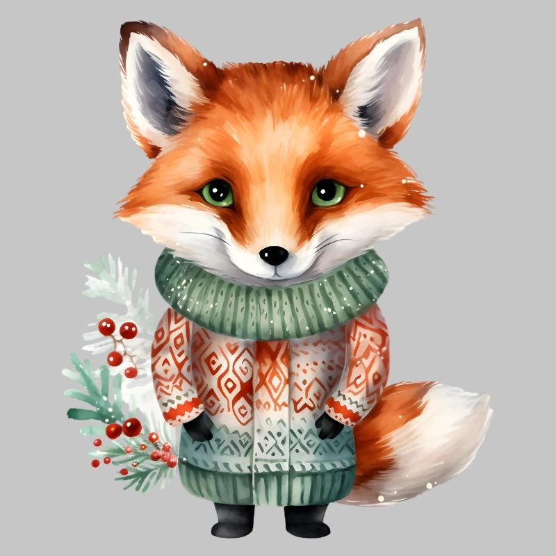 Winterfuchs im Pullover