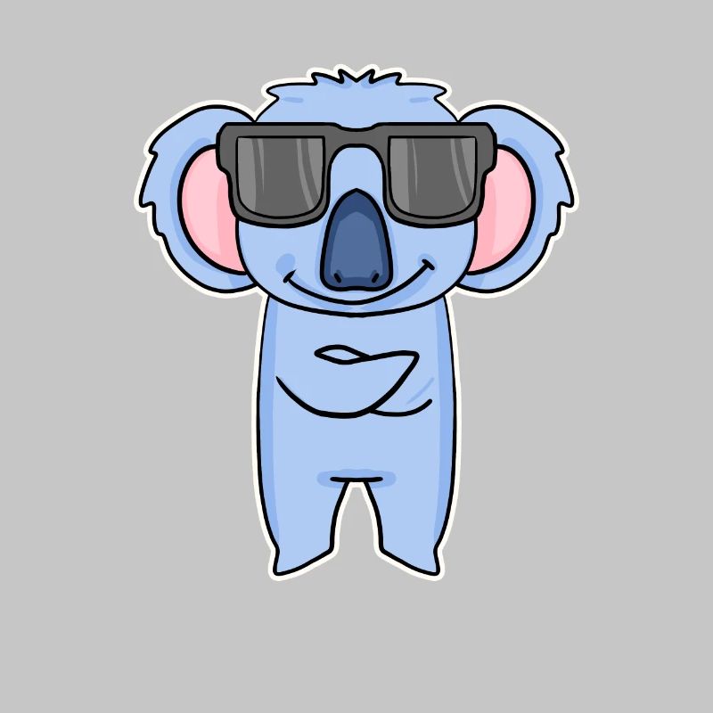 Koala mit Brille