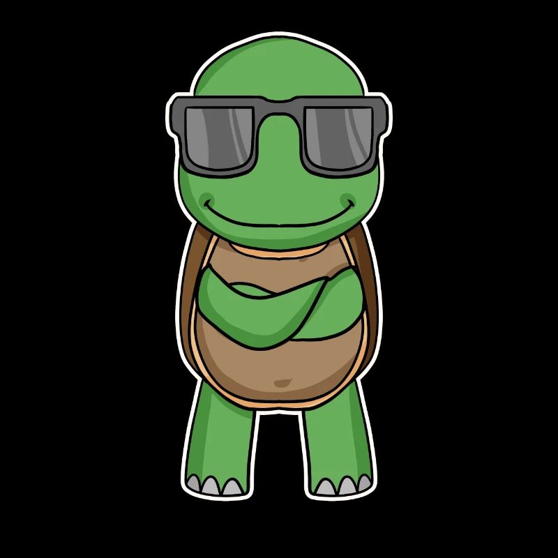 Schildkröte mit Brille