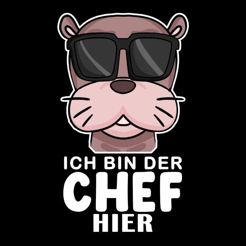 Chef Spruch mit Seelöwe Motiv
