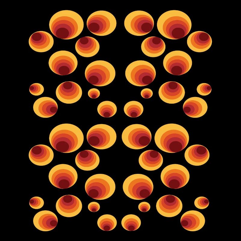 50's 60's Retro Circle Style Pattern