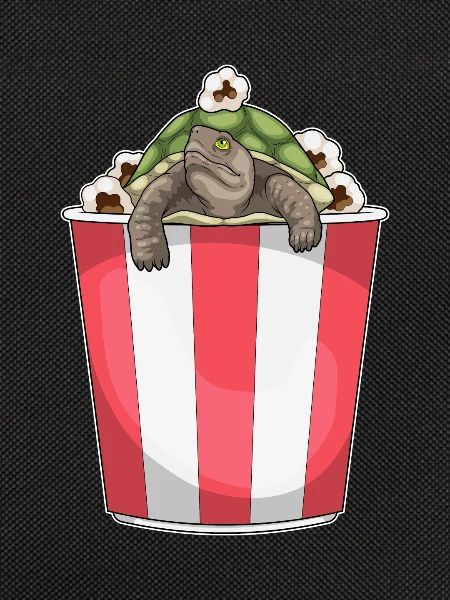 Schildkröte Popcorn