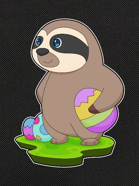 Sloth Easter Easter Eggs
