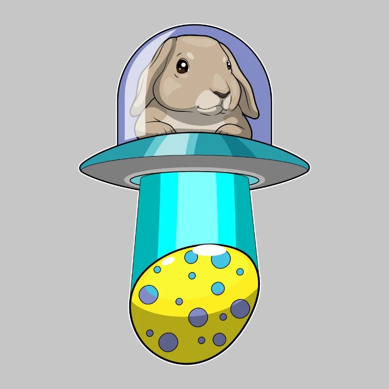 Bunny Easter Spaceship