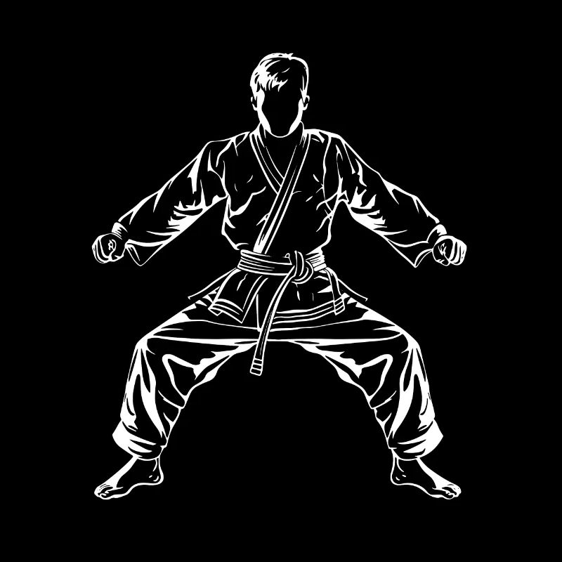 Karate Boy Drawing