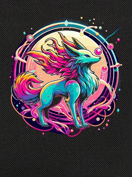 Psychedelic Fox Art