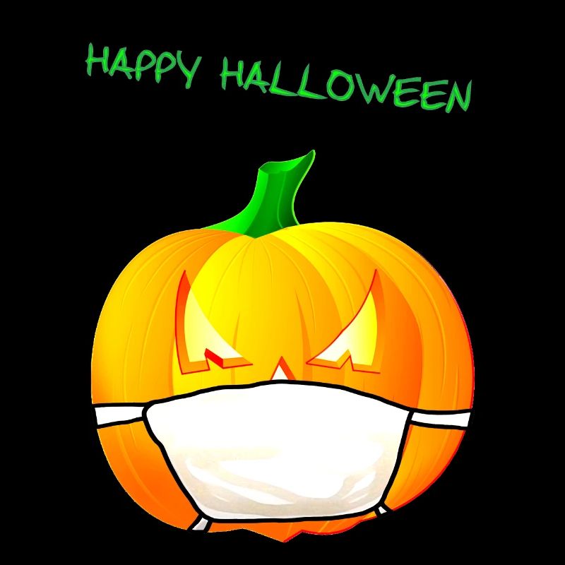 Pumpkin with face mask