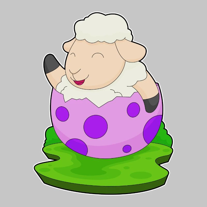 Sheep Easter Easter Egg