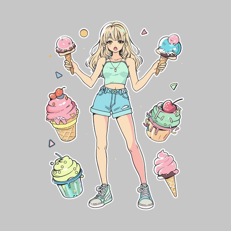 Eiscreme Mädchen