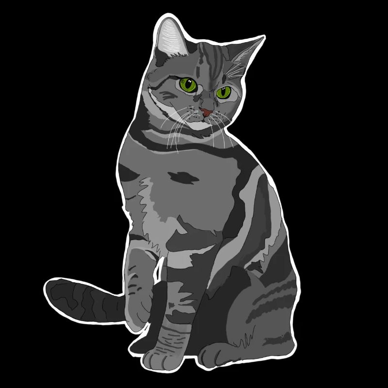 Graue Katze