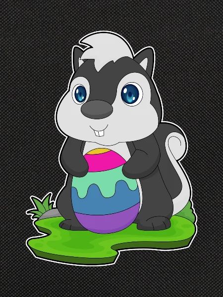 Skunk Easter Easter Egg
