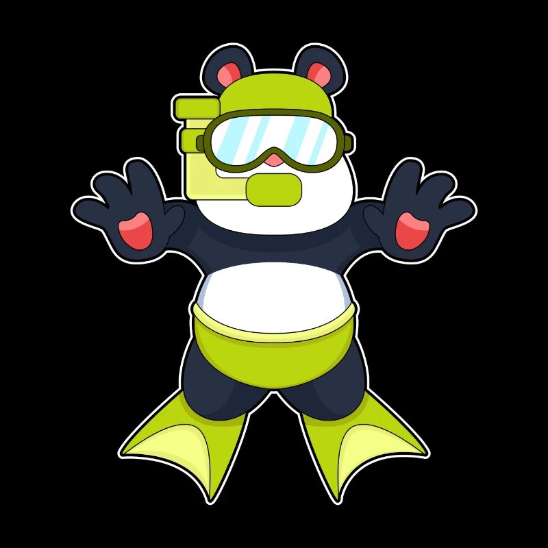 Lunettes de natation Panda