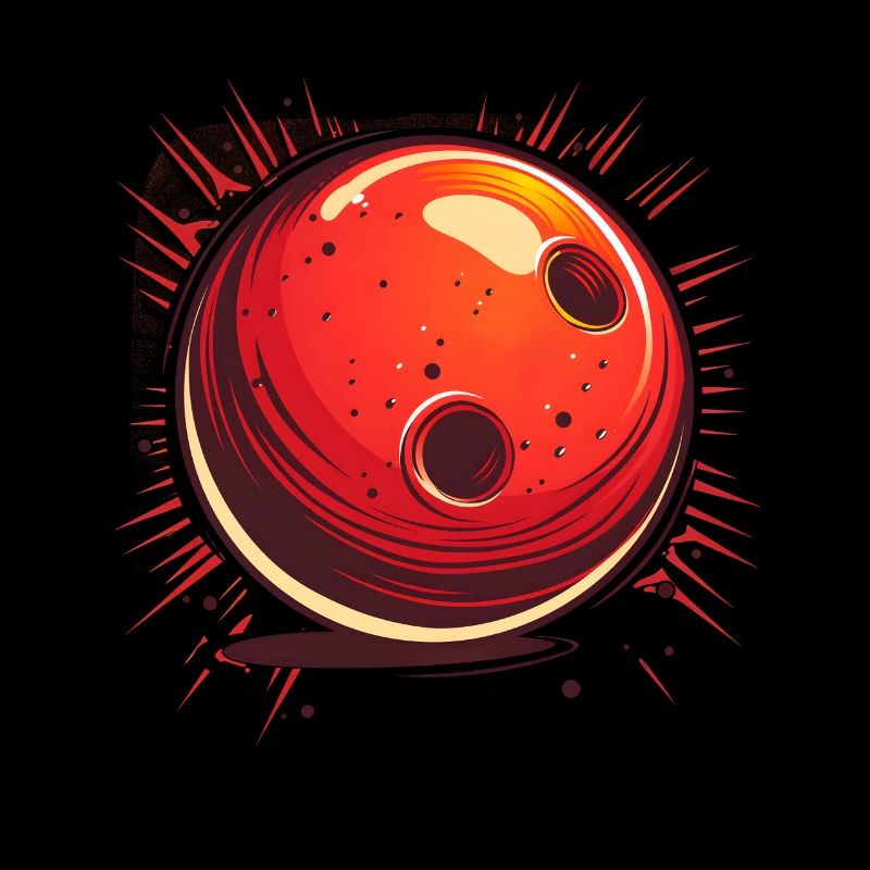 Bowling Ball Comic Look