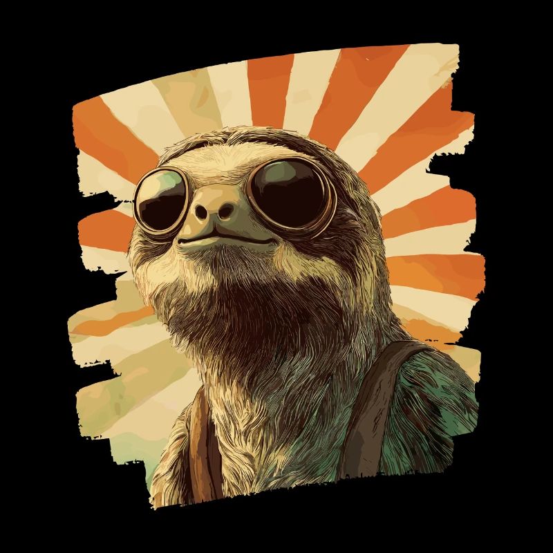 Faultier Retro