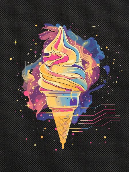 Eiscreme Vaporwave