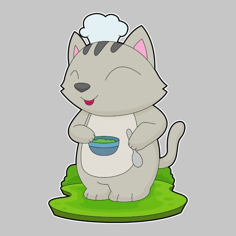 Cuisson dans un bol de cuisson pour chats
