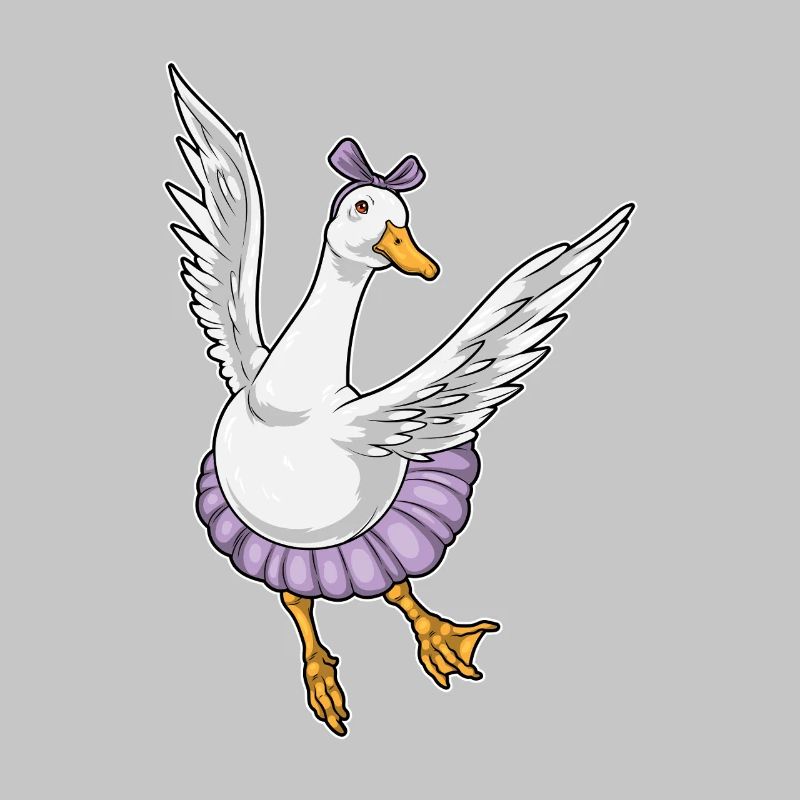 Canard Ballerine Ballet Danse