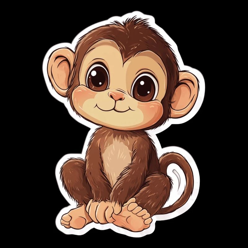Cute Monkey Cute Monkey Gift for Monkey Fans