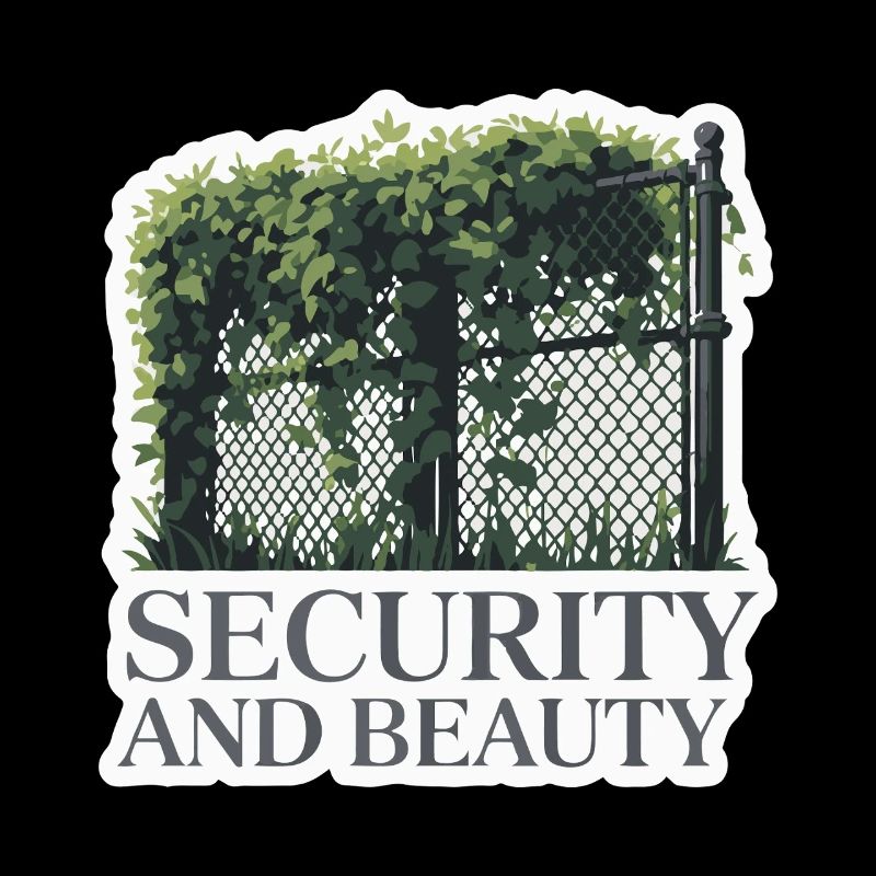 Conception de clôture de jardin surveillée
