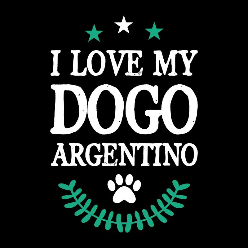Argentinischer Hundeliebe Statement Design