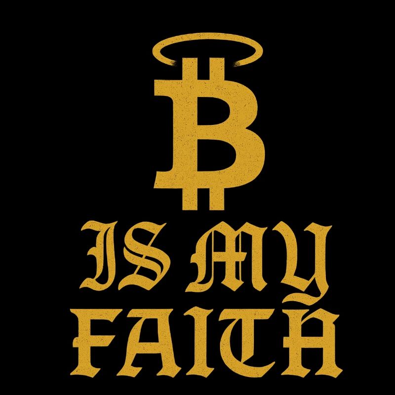 Bitcoin Glauben Symbol Design