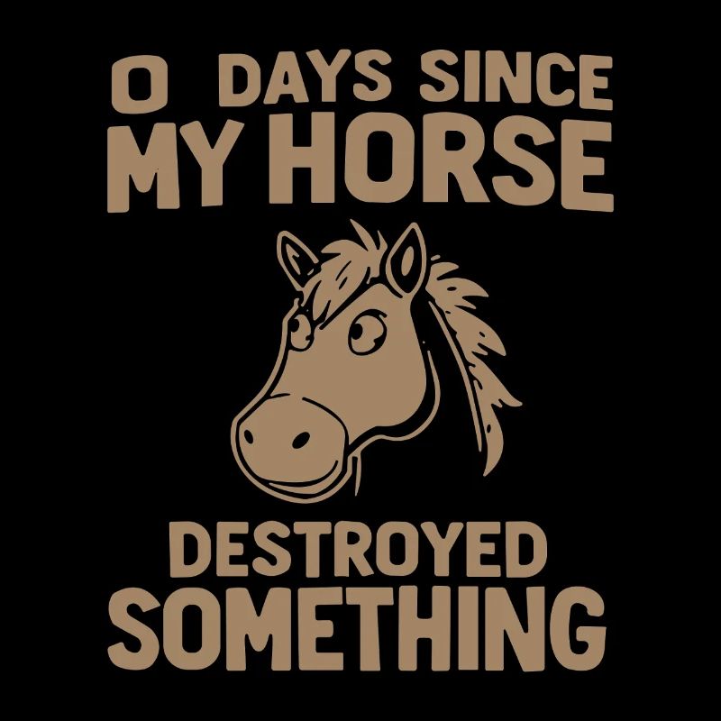 0 Days Since My Horse Destroyed Something Fun