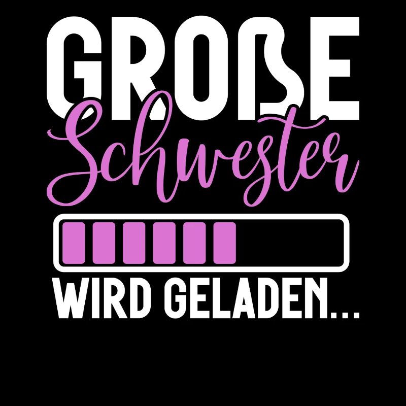 Große Schwester Verkündung Ankündigung Regenbogen