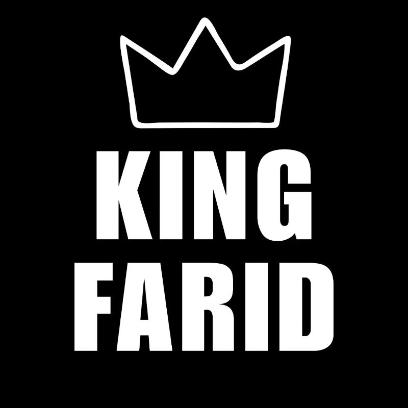 Farid Name mit Buchstabe F - King Crown Hemd
