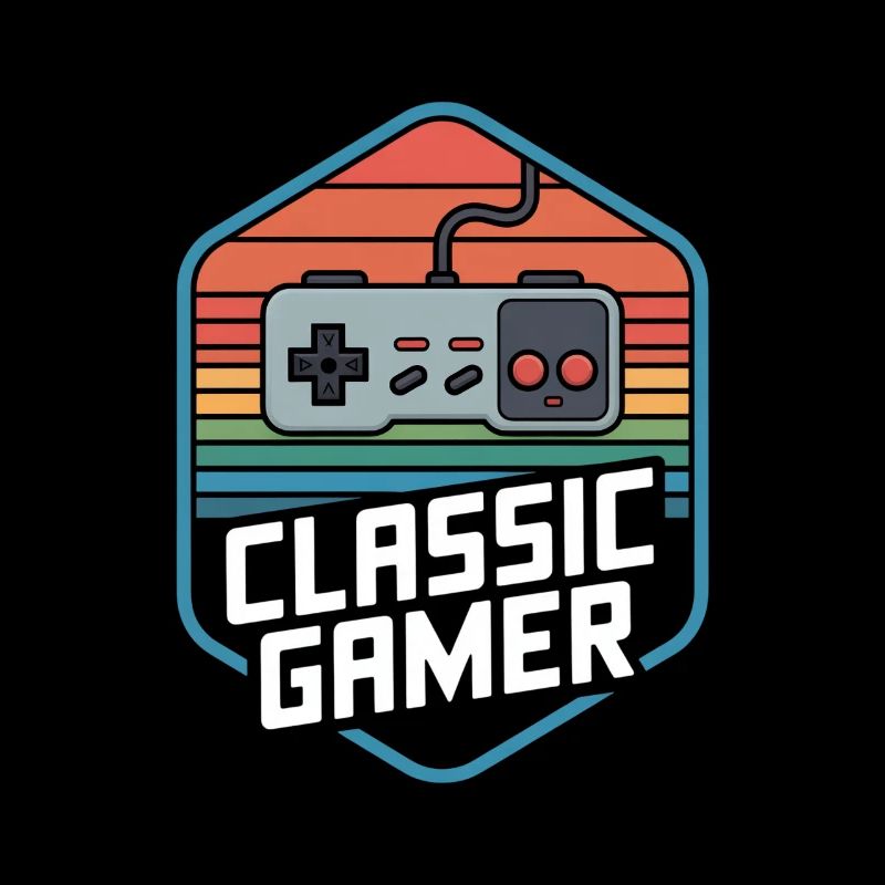 Classic Gamer Retro Controller Nostalgie