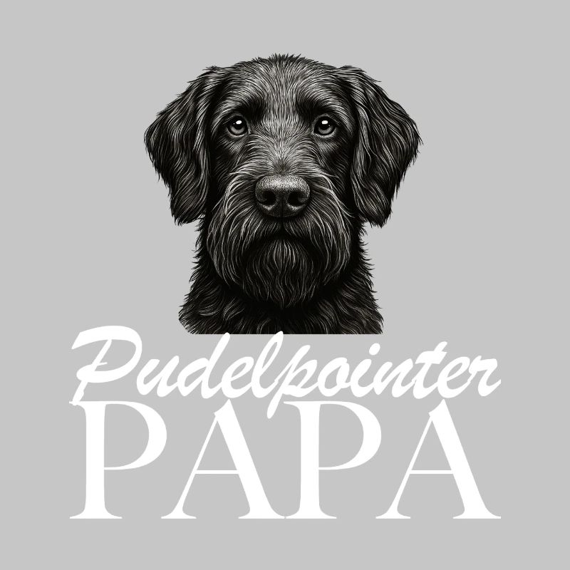 Papa caniche pointer