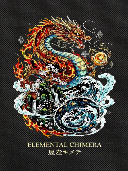 Elemental Chimera | Feuer & Wasser Drache