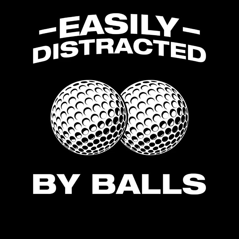 Easily distracted by balls Golfer Golf Golfen