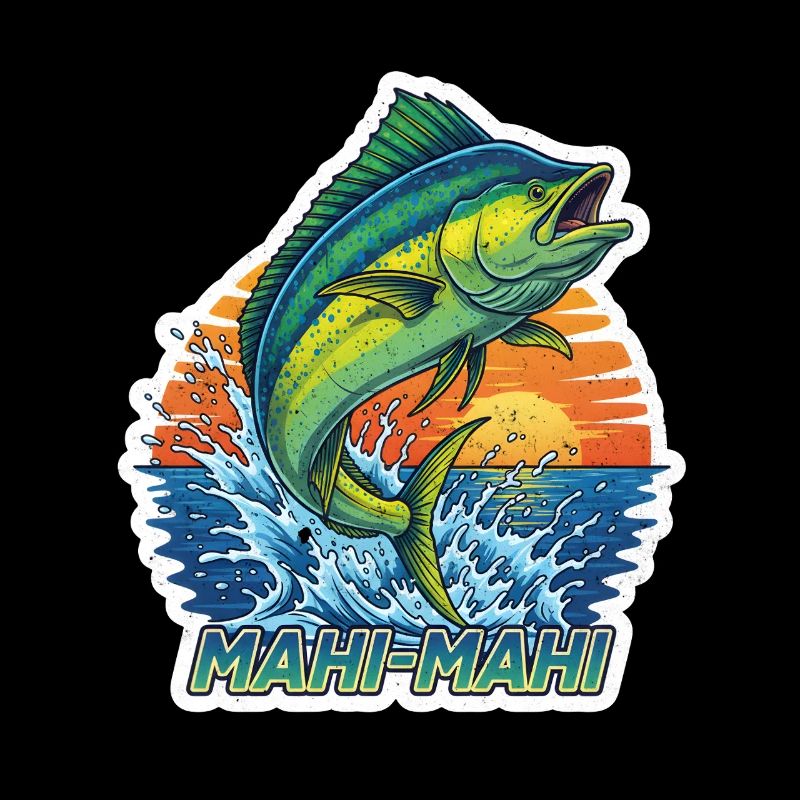 Mahi-Mahi Jump at Sunset