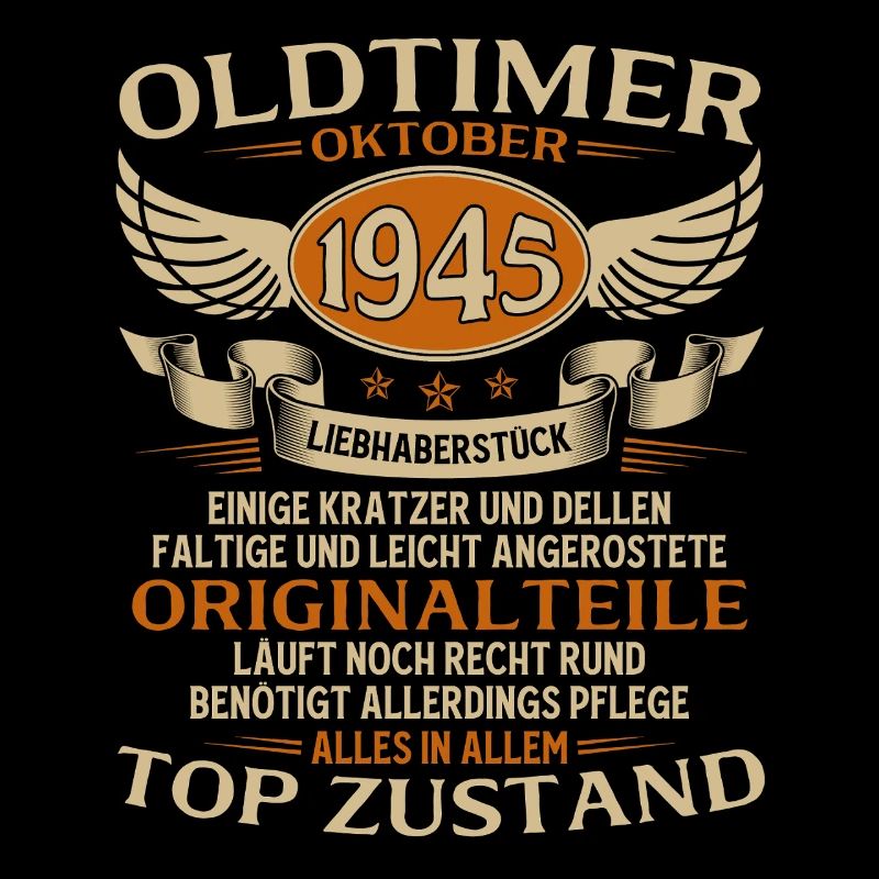 80. Geburtstag Geschenk Oldtimer Oktober 1945