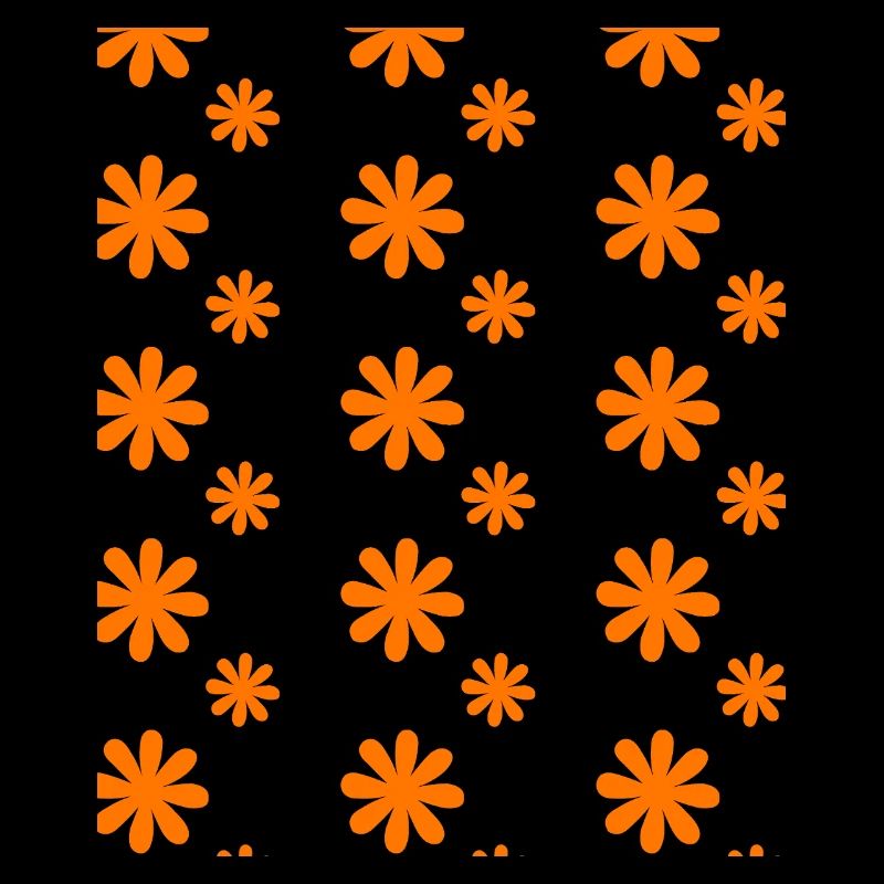 Orange Blossoms on Black